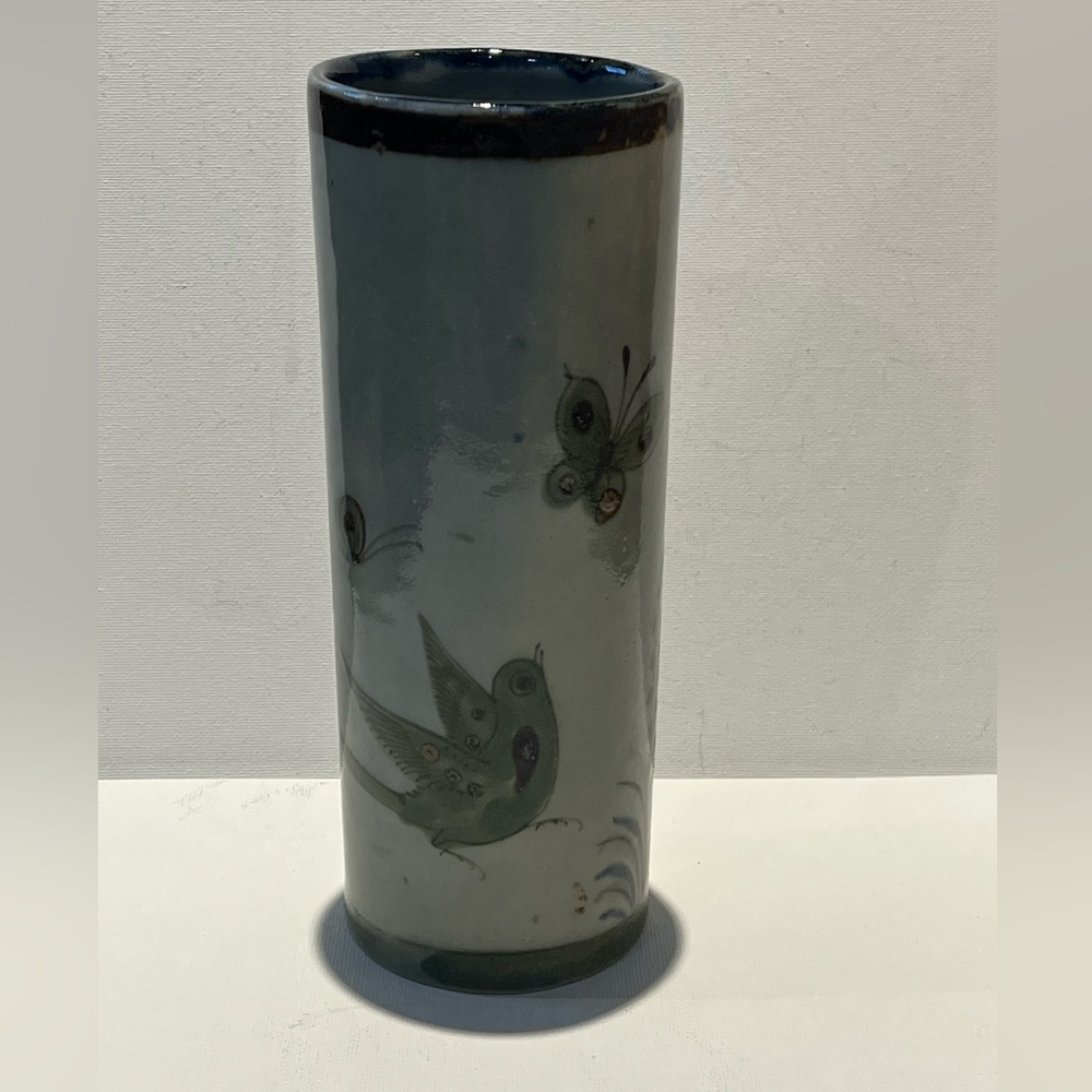 Ken Edwards Vase Mexico Vintage El Palomar Tonala Pottery Folk Art Bird …